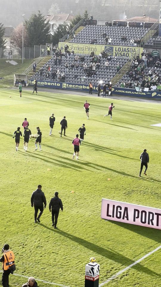 Sporting em exercícios antes do jogo