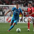Nico Gaitán jogando pelo Benfica frente ao Zenit, na UEFA Champions League em 2012