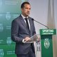 Frederico Varandas, presidente do Sporting, discursa no hall VIP do Estádio José Alvalade durante a apresentação do treinador Rui Borges