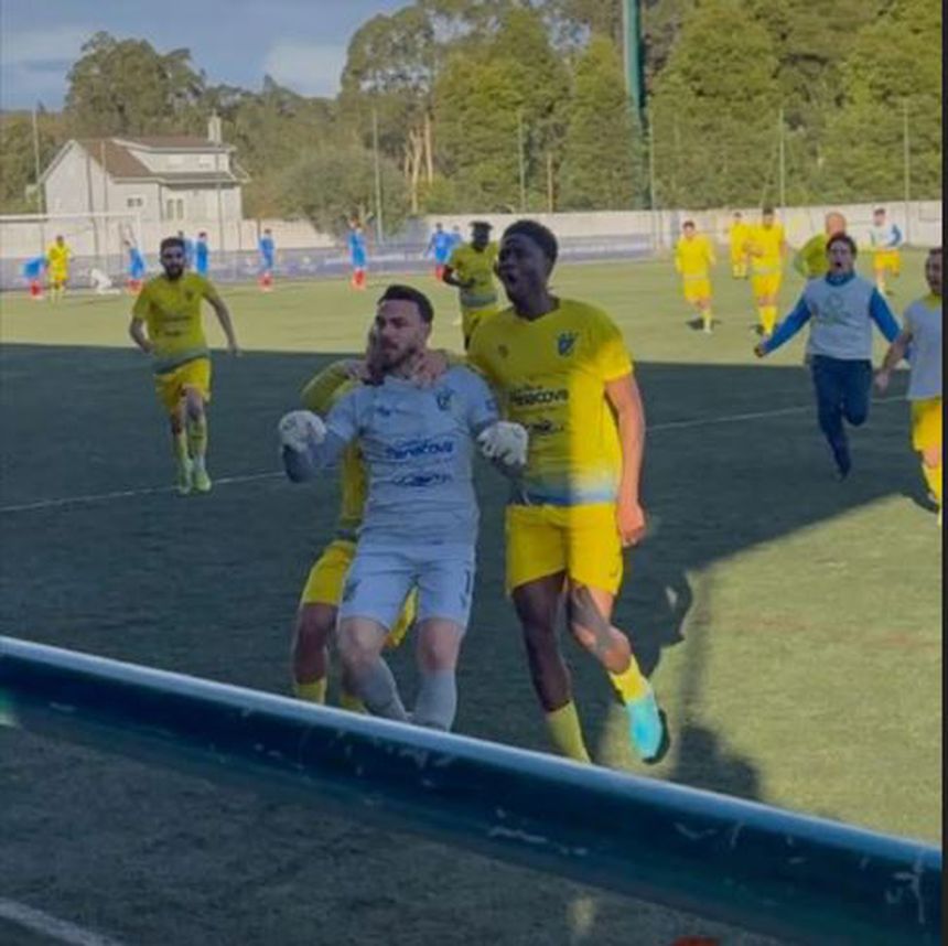 Nando Pedrosa, guarda-redes do Mortágua, apontou o golo que deu o empate à sua equipa na receção ao União 1919, numa partida da 22.ª jornada da Série C do Campeonato de Portugal