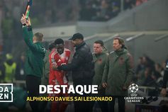 Calvário sem fim: Davies entrou e saiu lesionado... 25 minutos depois