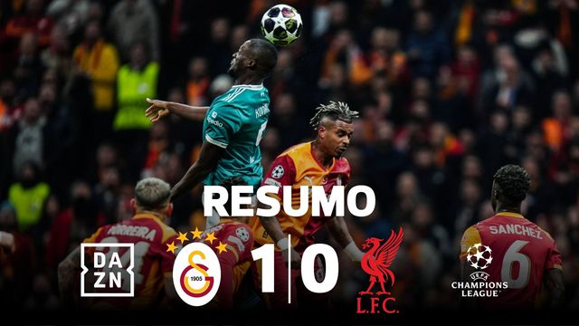Galatasaray vulgariza Liverpool perdido em Istambul (resumo)