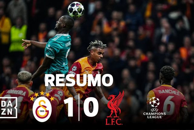 Galatasaray vulgariza Liverpool perdido em Istambul (resumo)