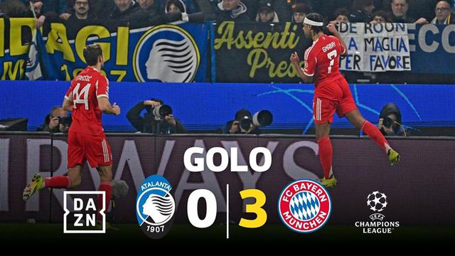 Bayern em modo 'rolo compressor': Gnabry faz o terceiro em Bérgamo