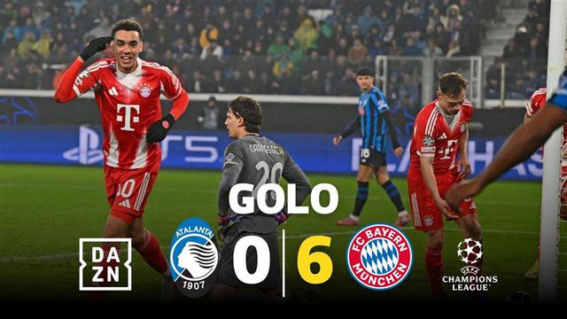 Bayern está a 'destruir' a Atalanta! Musiala faz a meia dúzia