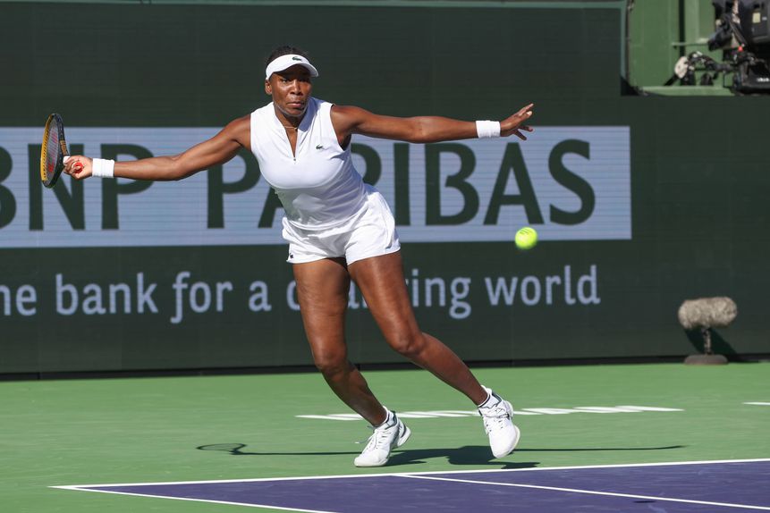 Venus Williams já não pode jogar o torneio de pares em Indian Wells. IMAGO