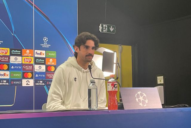 Francisco Trincão concentrado na conferência de imprensa (Foto DR)