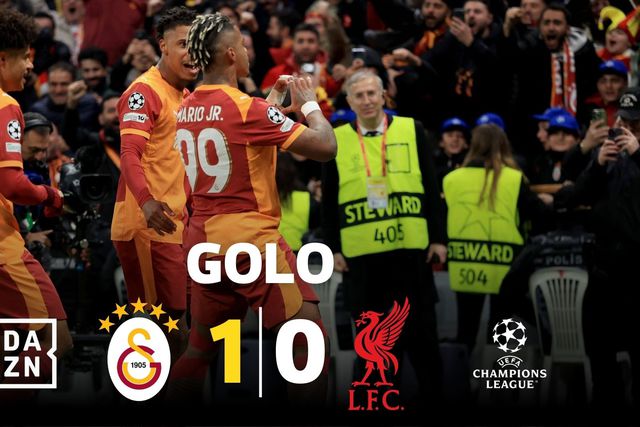 Galatasaray só precisou de sete minutos para surpreender o Liverpool