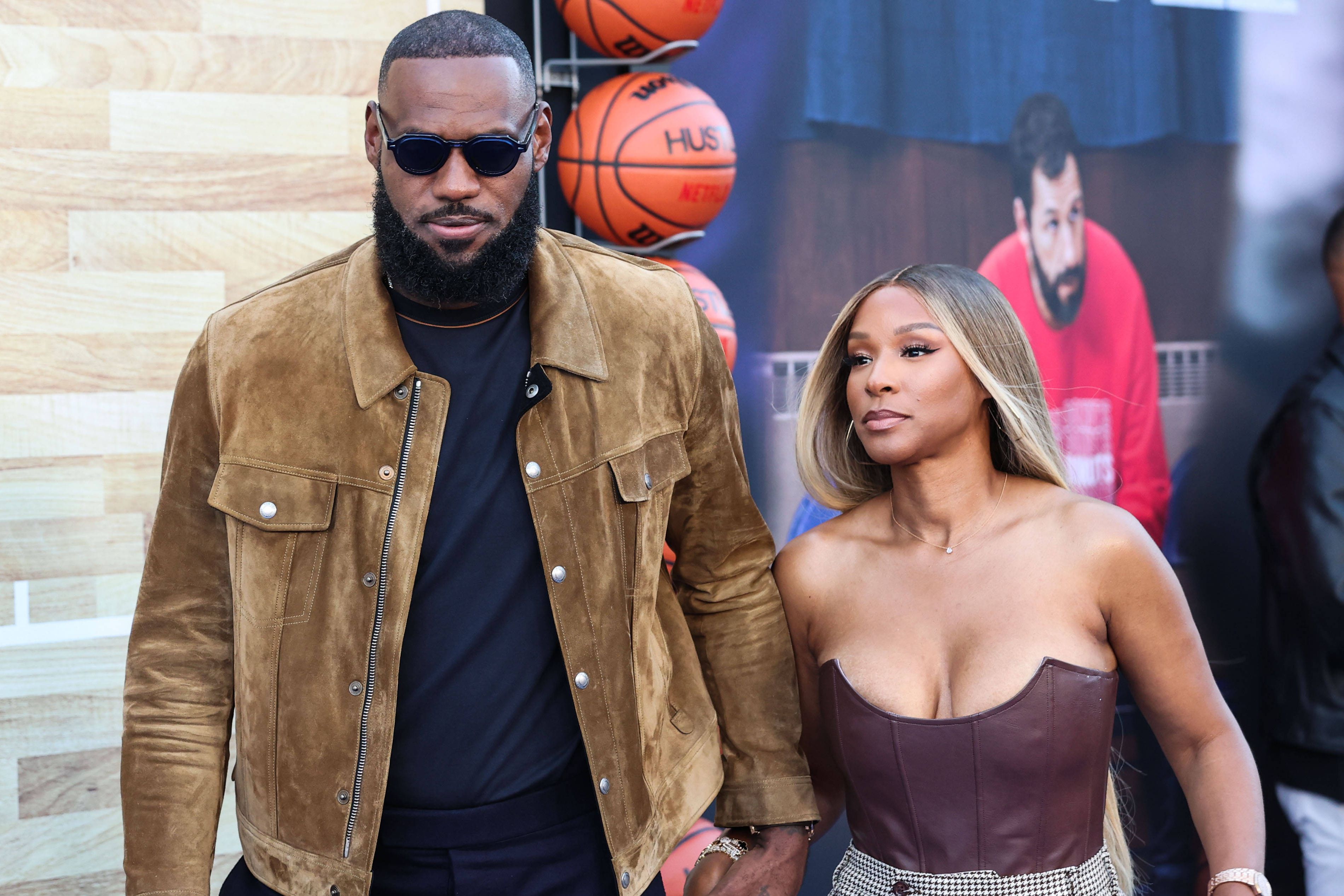 LeBron e Savannah James     Fotografia Imago