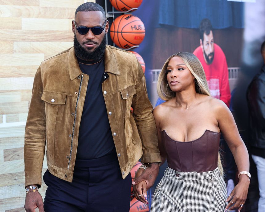 LeBron e Savannah James     Fotografia Imago
