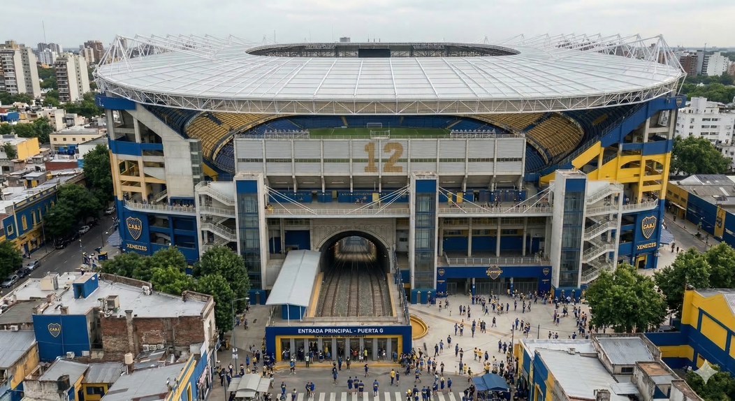 Possível nova Bombonera - Imagem gerada por IA / A BOLA