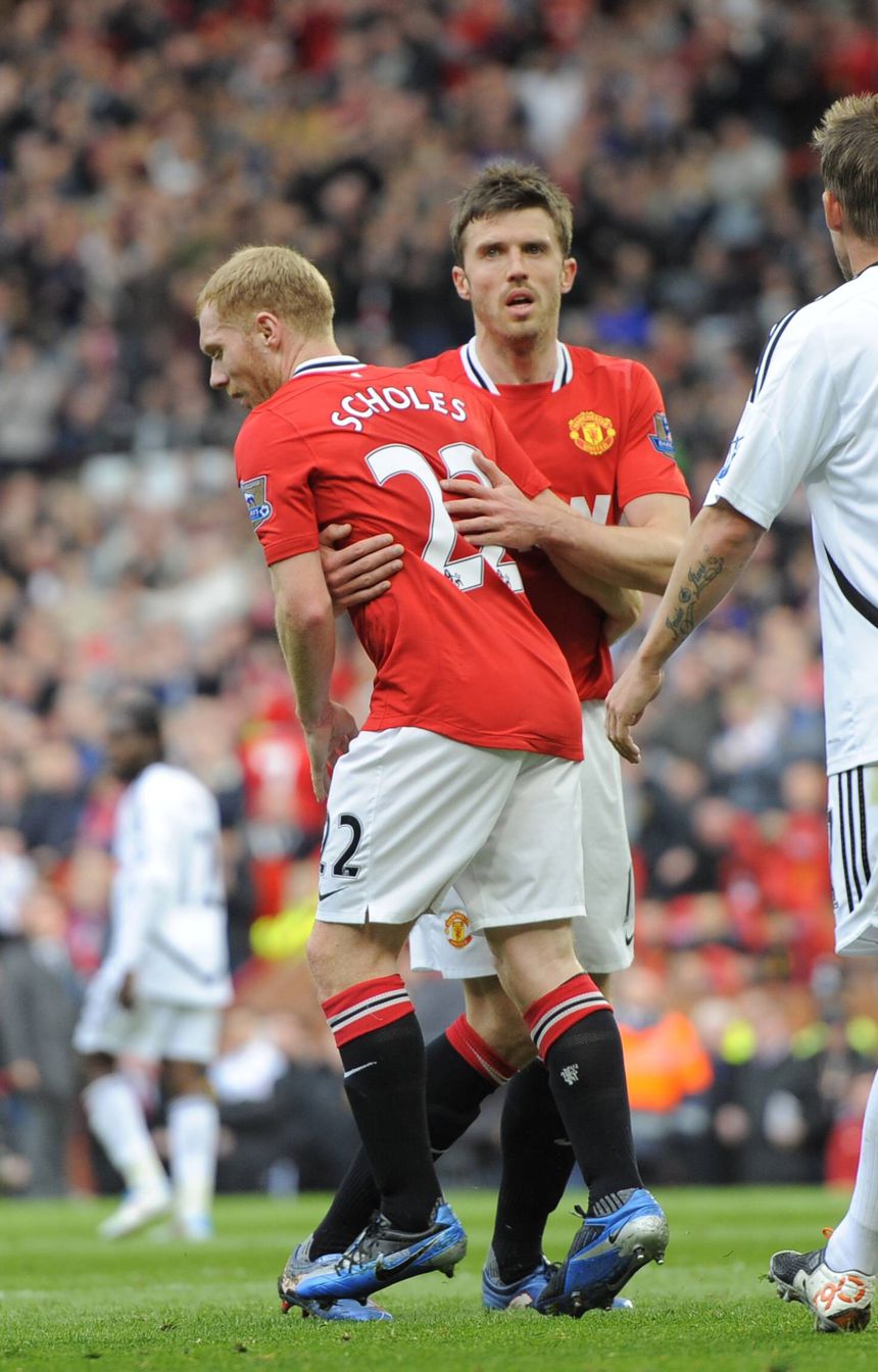 Paul Scholes e Michael Carrick foram companheiros de equipa no Man. United