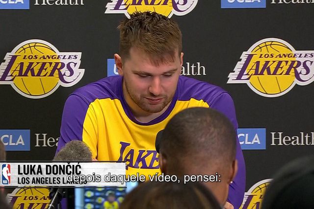 «Feliz e zangado»: Doncic chora ao ser homenageado no regresso a Dallas