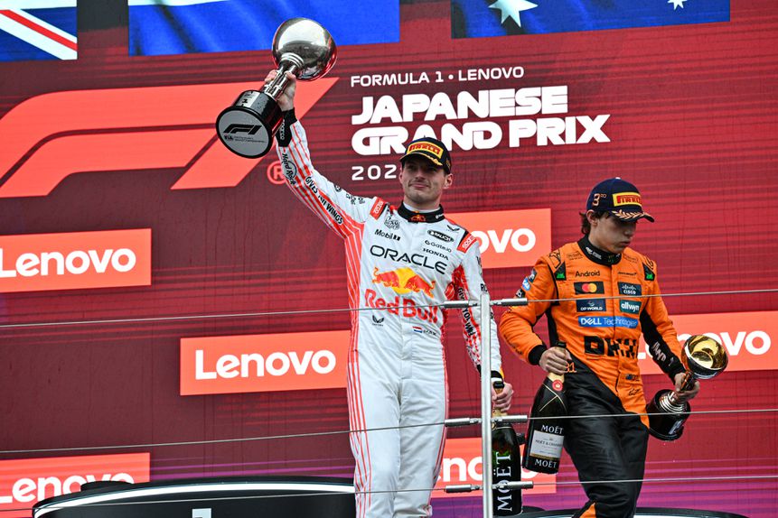 Max Verstappen venceu o Grande Prémio do Japão, em Suzuka