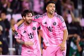 Messi e Suárez festejam golo pelo Inter Miami