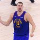 Nikola Jokic ao serviço dos Nuggets