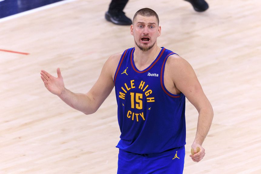 Nikola Jokic ao serviço dos Nuggets