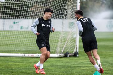 Sporting: Pote animado em treino sem boas notícias para Rui Borges (fotos)