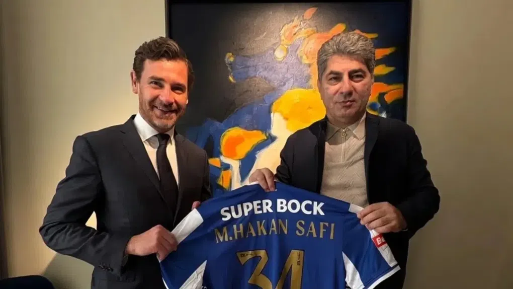 Hakan Safi com Villas-Boas - Foto: Instagram/Hakan Safi