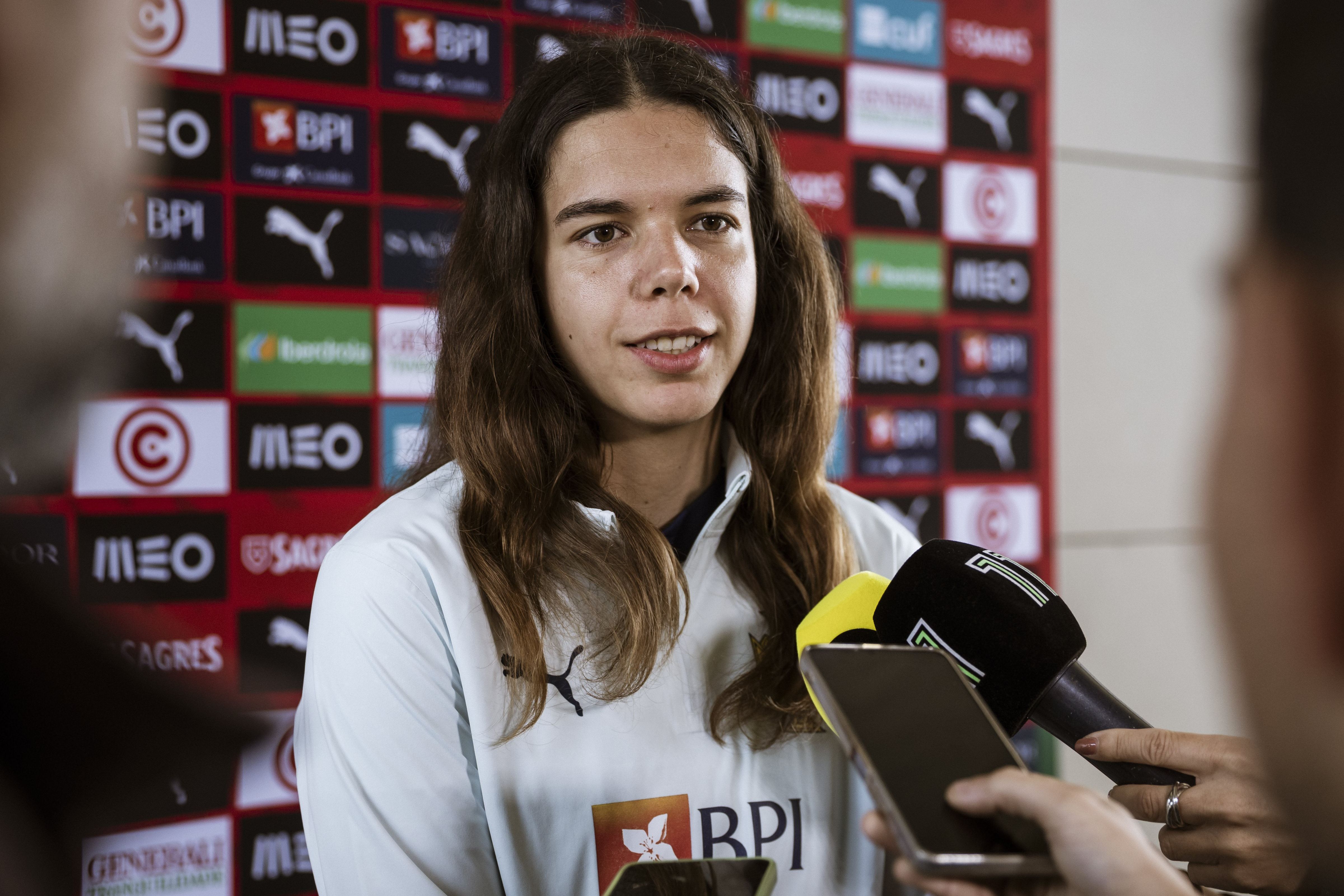 Andreia Jacinto, média de Portugal - Foto: FPF