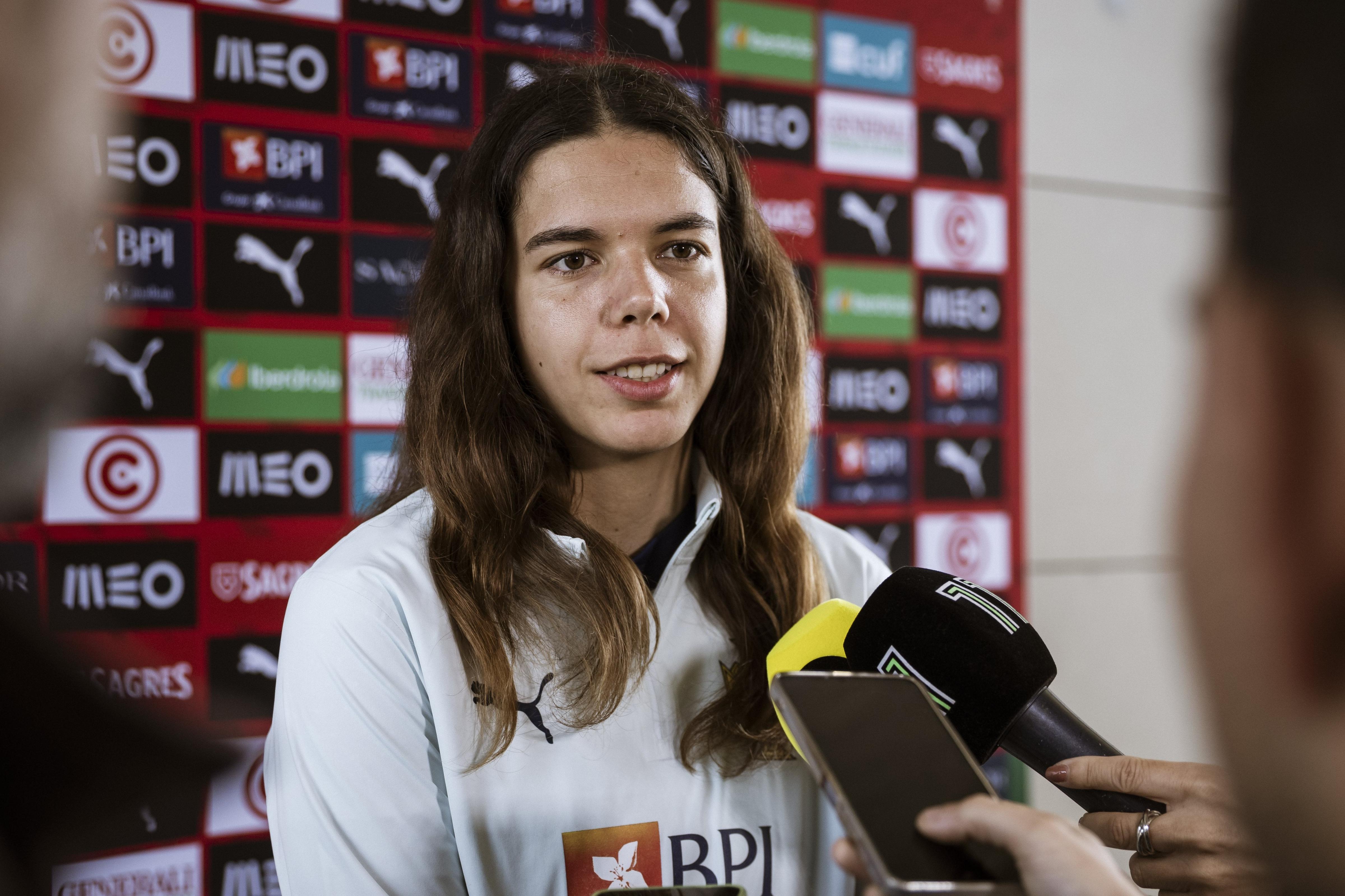 Andreia Jacinto, média de Portugal - Foto: FPF