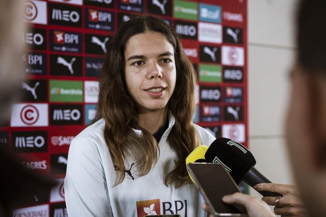 Andreia Jacinto, média de Portugal - Foto: FPF