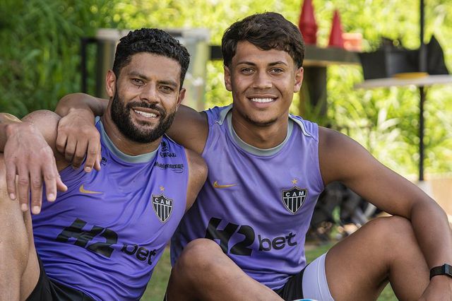 Hulk treinou com o filho Ian - Foto: Atlético Mineiro/X