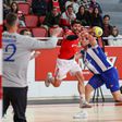 Benfica e FC Porto empataram (29-29) há um mês, na 22.ª jornada da fase regular. Foto Benfica