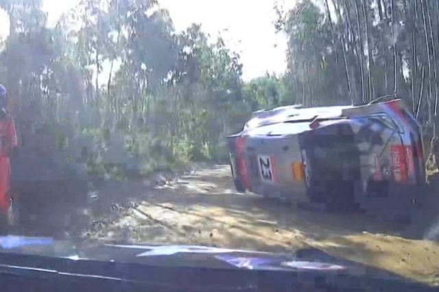 Rali Portugal: dois capotamentos interrompem primeiro troço