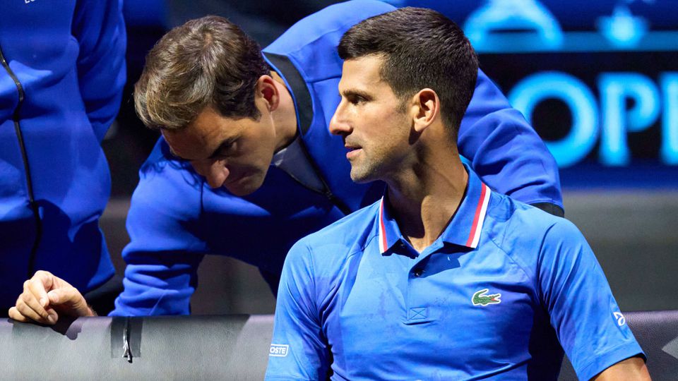 Roger Federer e Novak Djokovic na Laver Cup