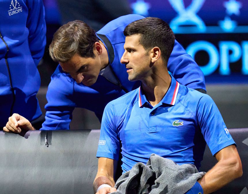 Roger Federer e Novak Djokovic na Laver Cup
