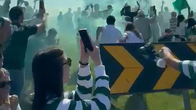 Loucura na saída do Sporting de Alcochete