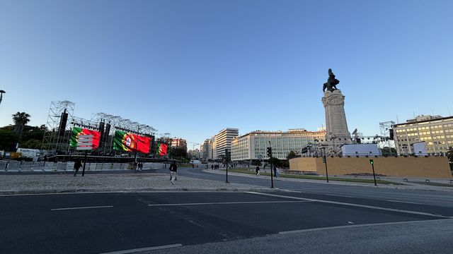 Festa adiada: as imagens do Marquês de Pombal vazio (vídeo)