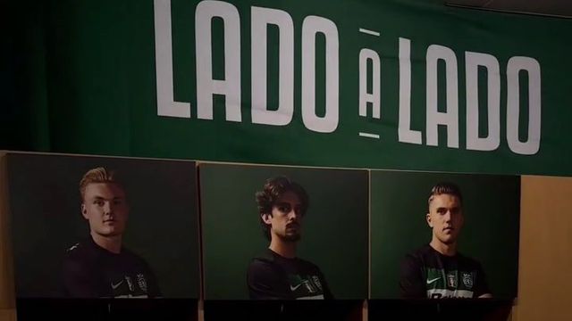 Assim está o balneário do Sporting no Estádio da Luz