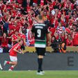 Akturkoglu festeja o empate do Benfica frente ao Sporting (foto: Grafislab)