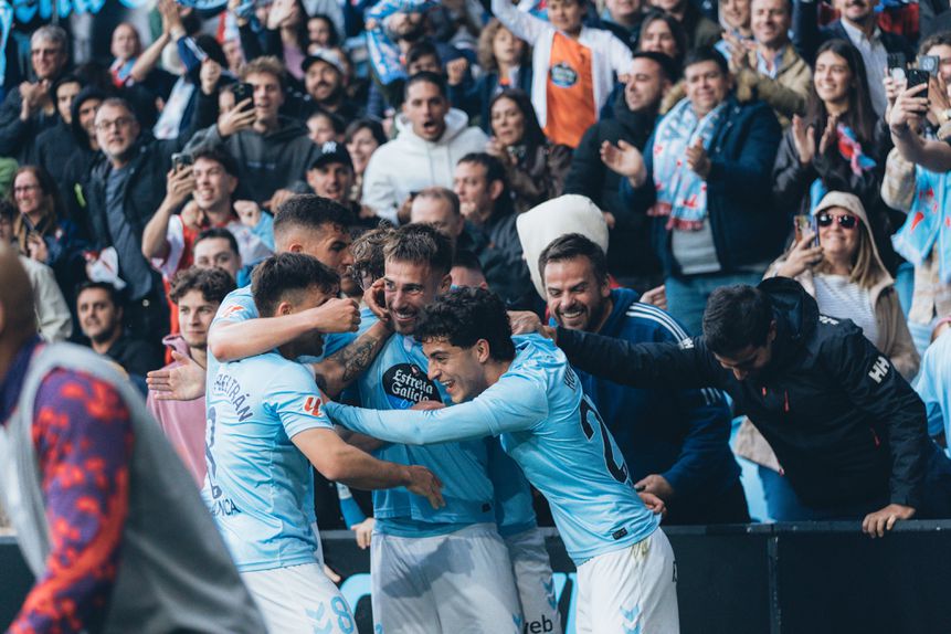 Festejos dos jogadores do Celta (Celta/X)