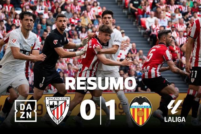 Penálti falhado não evita vitória do Valência em Bilbao (resumo)