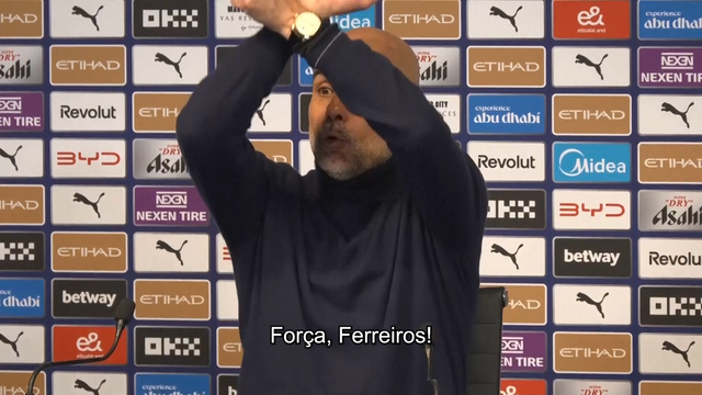 Guardiola surpreende: cruza os braços e apoia West Ham