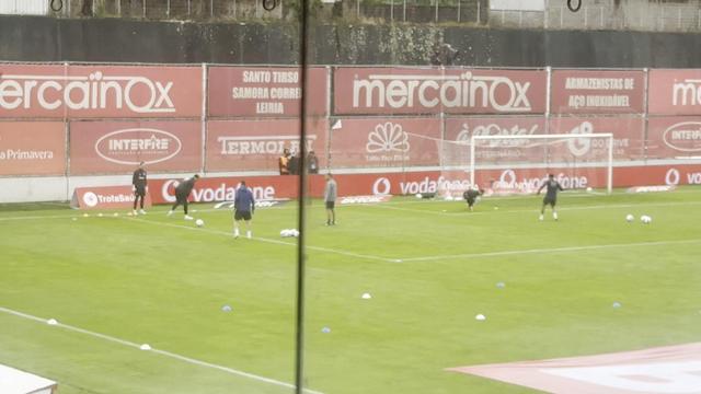 Aquecimento dos guarda-redes do FC Porto