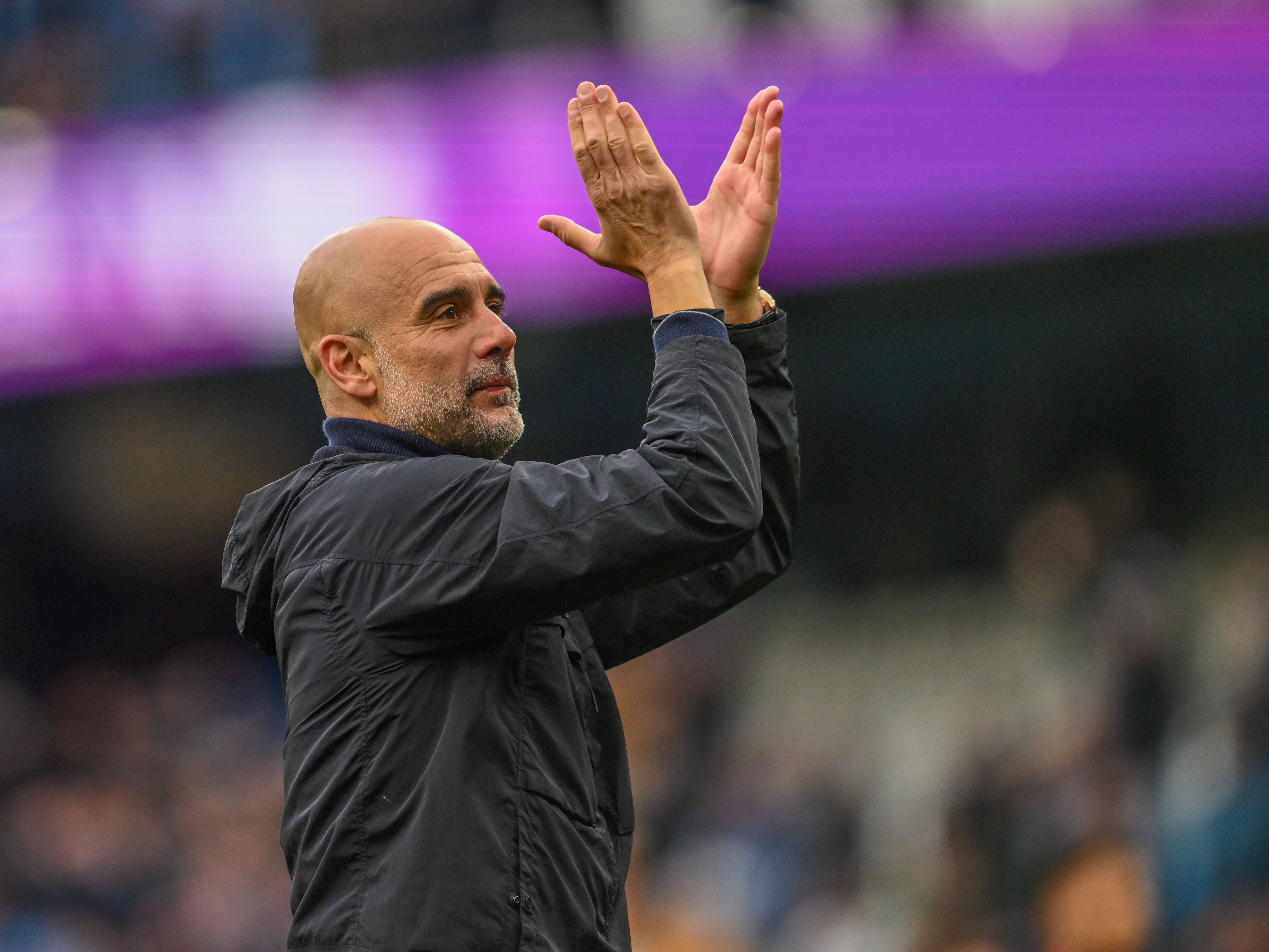 Pep Guardiola (Manchester City): 23 vitórias, 8 empates e 5 derrotas em 36 jogos. 2.º lugar. - Foto: IMAGO