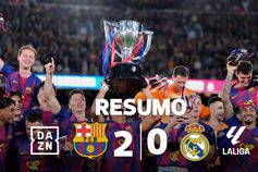 Barcelona campeão abriu o champanhe em campo para vencer o Real (resumo)