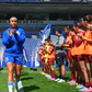 Guarda de honra às jogadoras do FC Porto antes do jogo