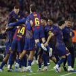 Festa do Barcelona frente ao Real Madrid (IMAGO)