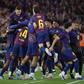 Festa do Barcelona frente ao Real Madrid (IMAGO)