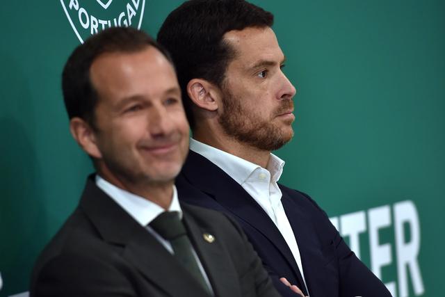 Frederico Varandas e Bernardo Palmeiro (Foto: MIGUEL NUNES)