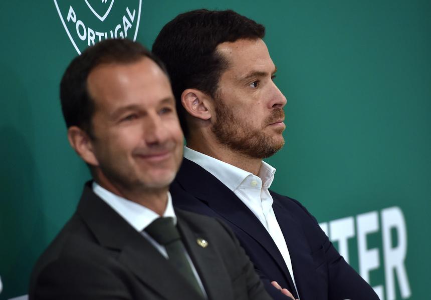 Frederico Varandas e Bernardo Palmeiro (Foto: MIGUEL NUNES)