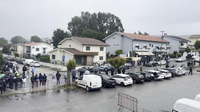 Chegada do autocarro do FC Porto às Aves