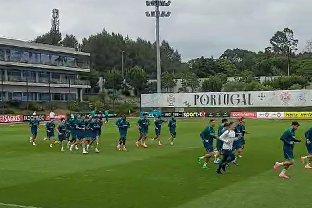 O treino de Portugal antes do último jogo de preparação para o Euro 2024