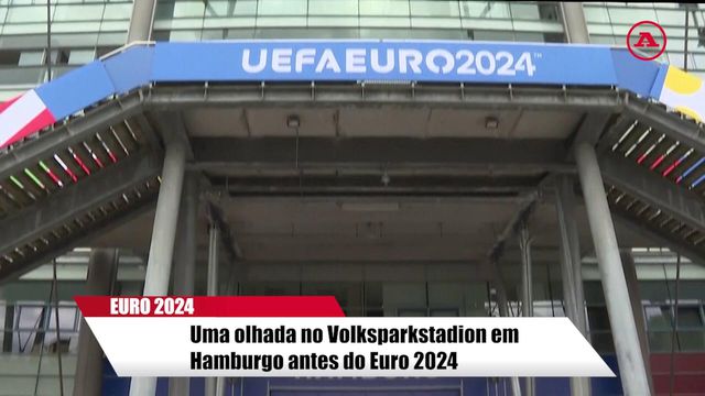 Uma olhada ao Volksparkstadion em Hamburgo antes do Euro 2024