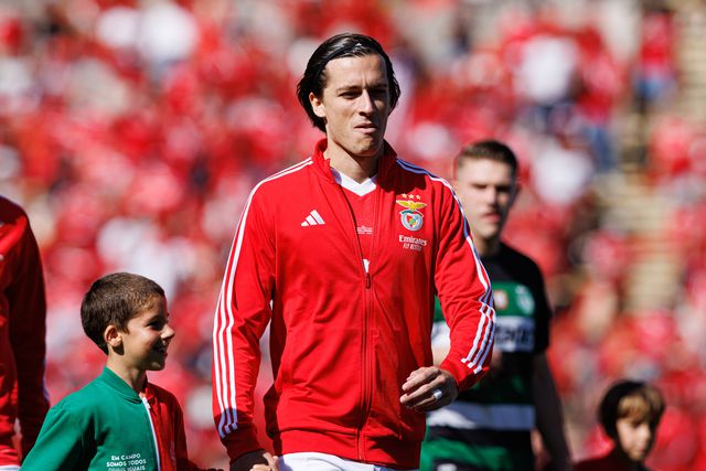 Álvaro Carreras antes da final da Taça de Portugal entre Benfica e Sporting